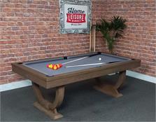 Signature Huntsman Pool Dining Table: Silver Mist Finish, 7ft - Warehouse Clearance