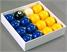 2" Blues and Yellows English Pool Balls - In Box