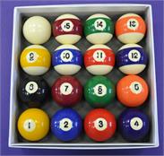 2" Spots and Stripes Pool Balls