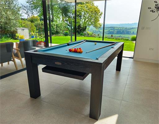 Signature Chester Black Pool Dining Table: 6ft, 7ft