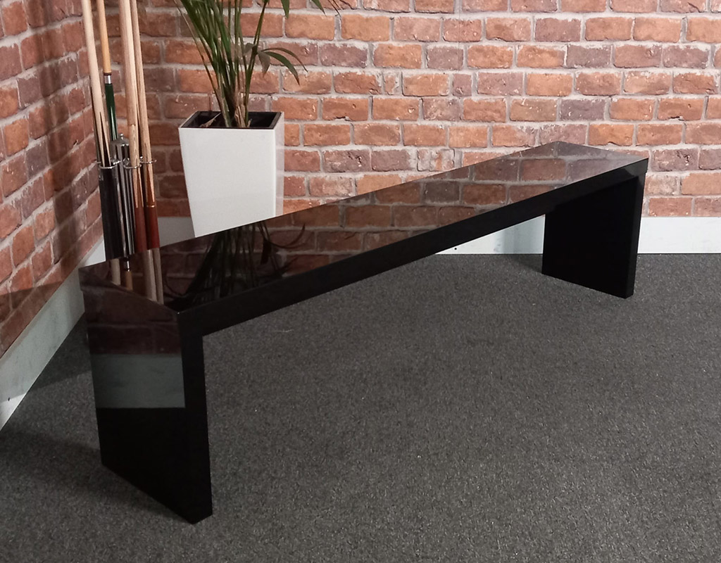 Billiards Montfort High Gloss Black Pool Table Bench Warehouse