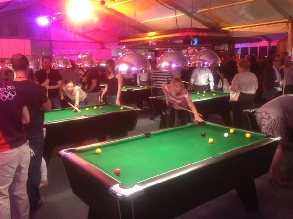 Pool Tables at The Olympic Village London 2012