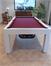 Billards Montfort White Lewis Pool Table - End View