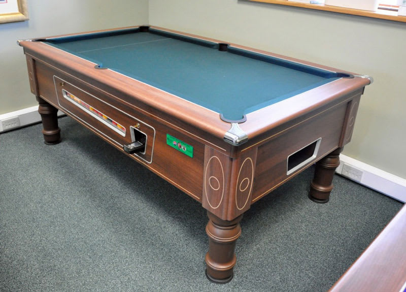 Supreme Prince Walnut Pool Table with Ranger Green Cloth