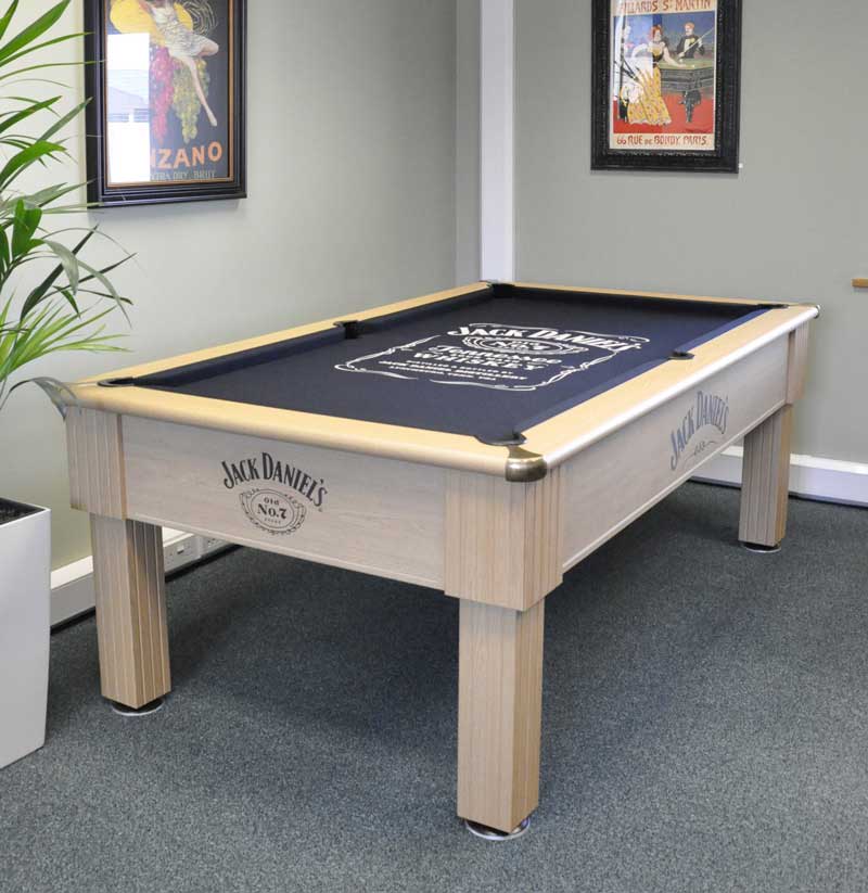 Jack Daniels Winchester Pool Table Side View