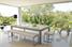 Aramith Pool Dining Table - Smoked Walnut with Bench