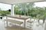 Aramith Pool Dining Table - White with Bench 2