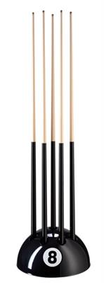 Eight Ball Black Floorstand - 9 Cues