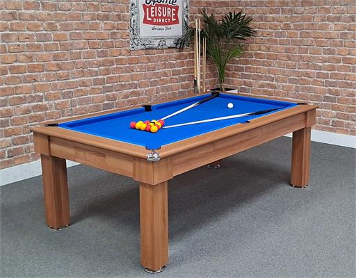 Signature Oxford Pool Dining Table: Walnut Finish, 7ft - Warehouse Clearance