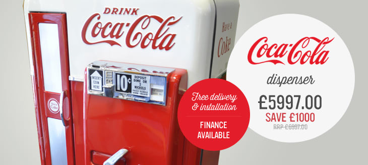 Coca-Cola dispenser £6997- save £1000