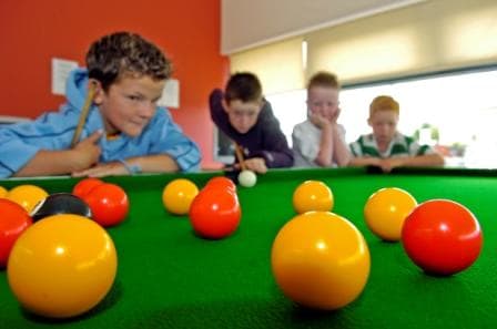 Children Playing Pool Youth Club