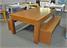 Billiards Monfort Lewis Pool Table - Medium Oak with Dining Tops & Benches